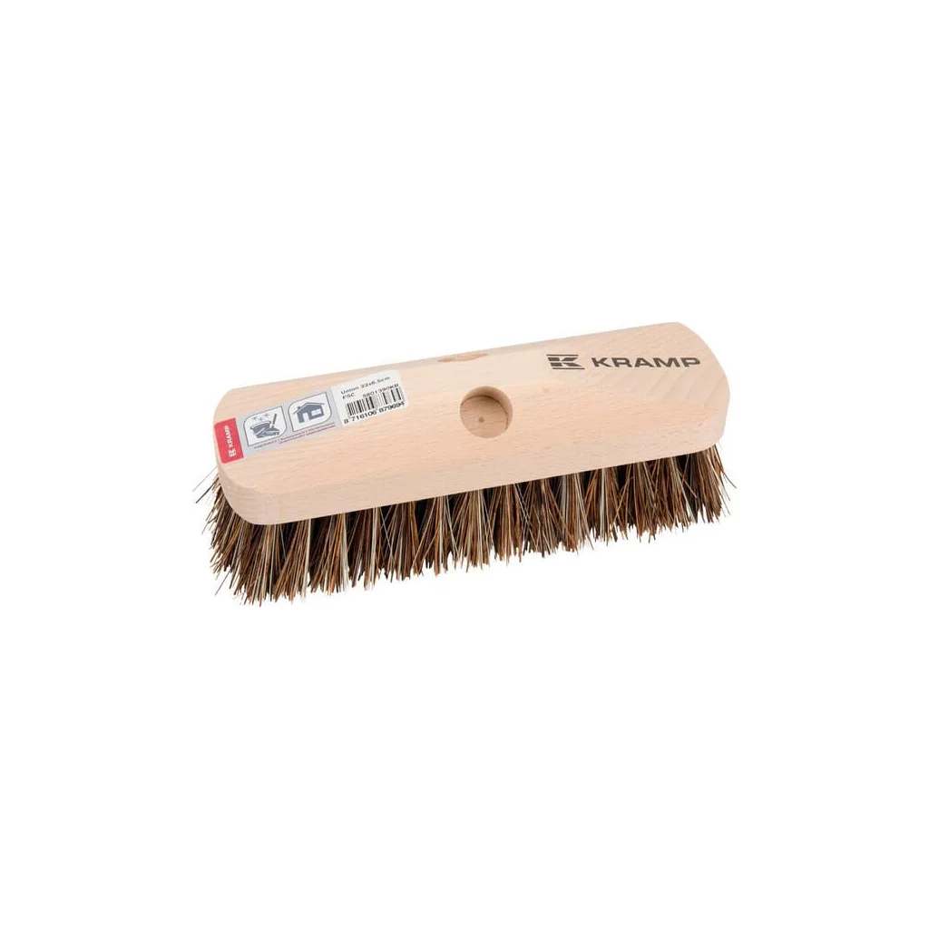 Perie aspră cu peri din fibră sintetică 22x6,5cm, suport lemn
