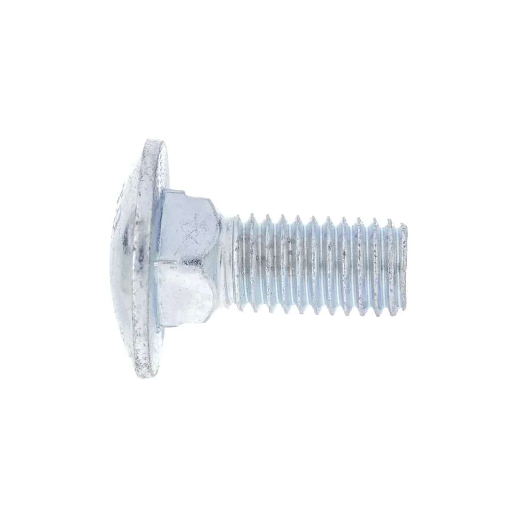 Șurub cap bombat torbant gât pătrat DIN603 M10x1,5x25mm filet 18,4mm oțel zincat grupa 8.8