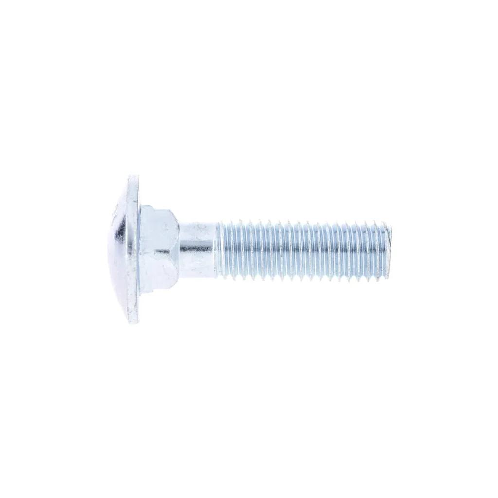 Șurub cap bombat torbant gât pătrat DIN603 M10x1,5x40mm filet 26mm oțel zincat grupa 8.8