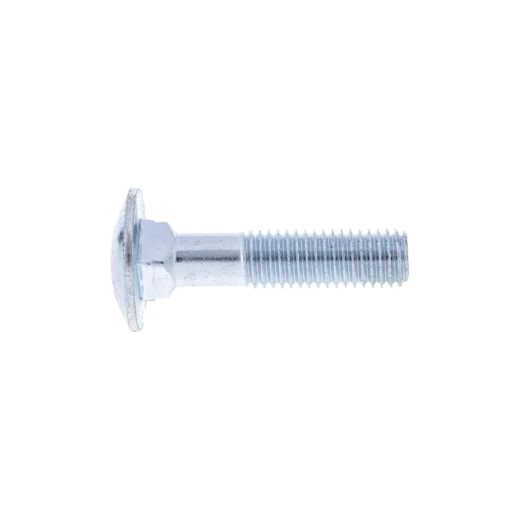 Șurub cap bombat torbant gât pătrat DIN603 M10x1,5x45mm filet 26mm oțel zincat grupa 8.8