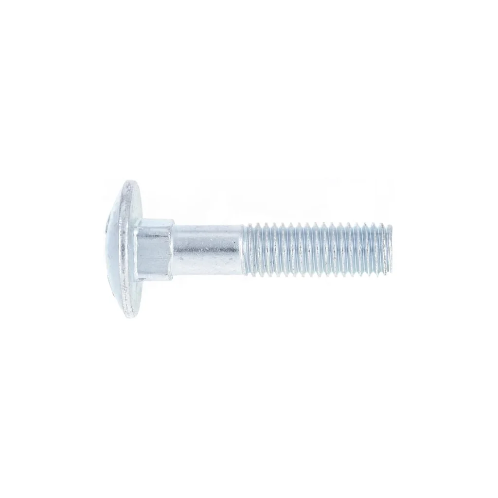 Șurub cap bombat torbant gât pătrat DIN603 M12x1,75x55mm filet 30mm oțel zincat grupa 8.8