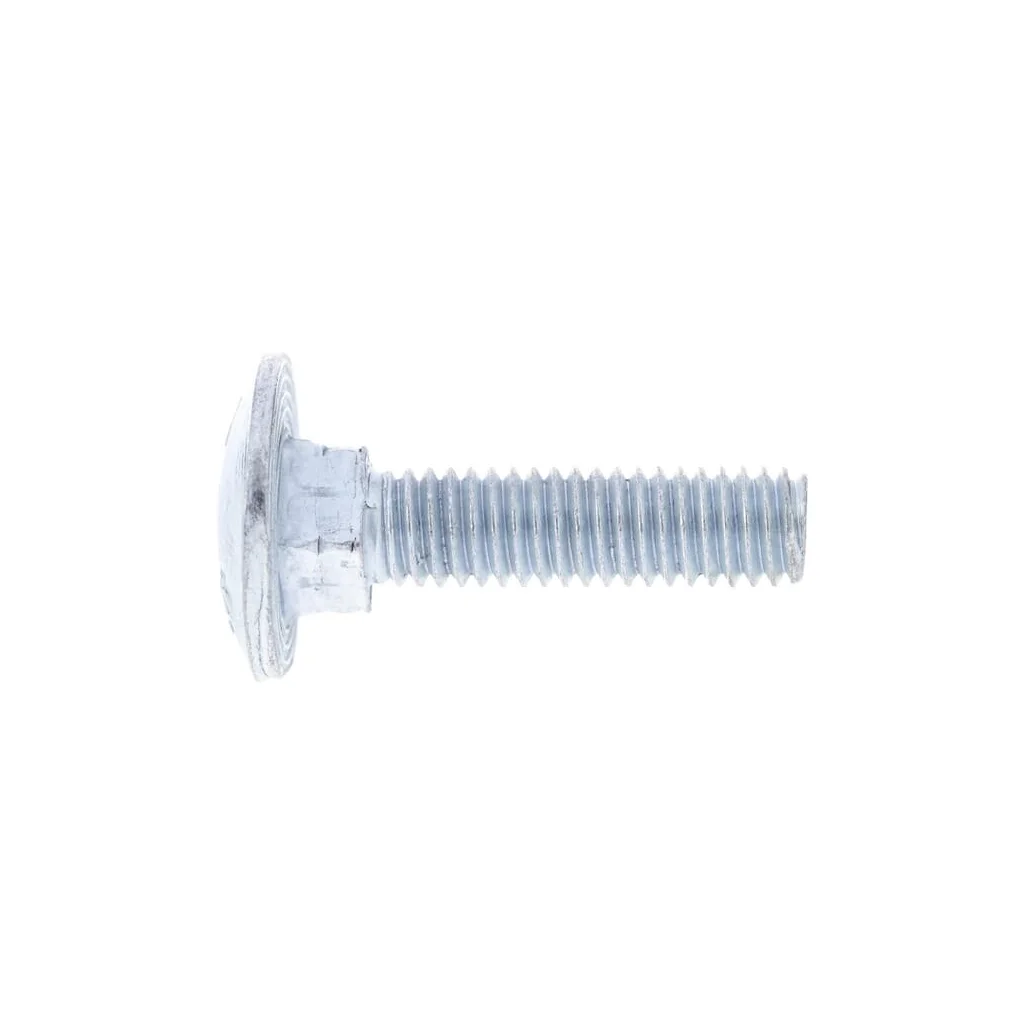 Șurub cap bombat torbant gât pătrat DIN603 M6x1x25mm filet 18mm oțel zincat grupa 8.8