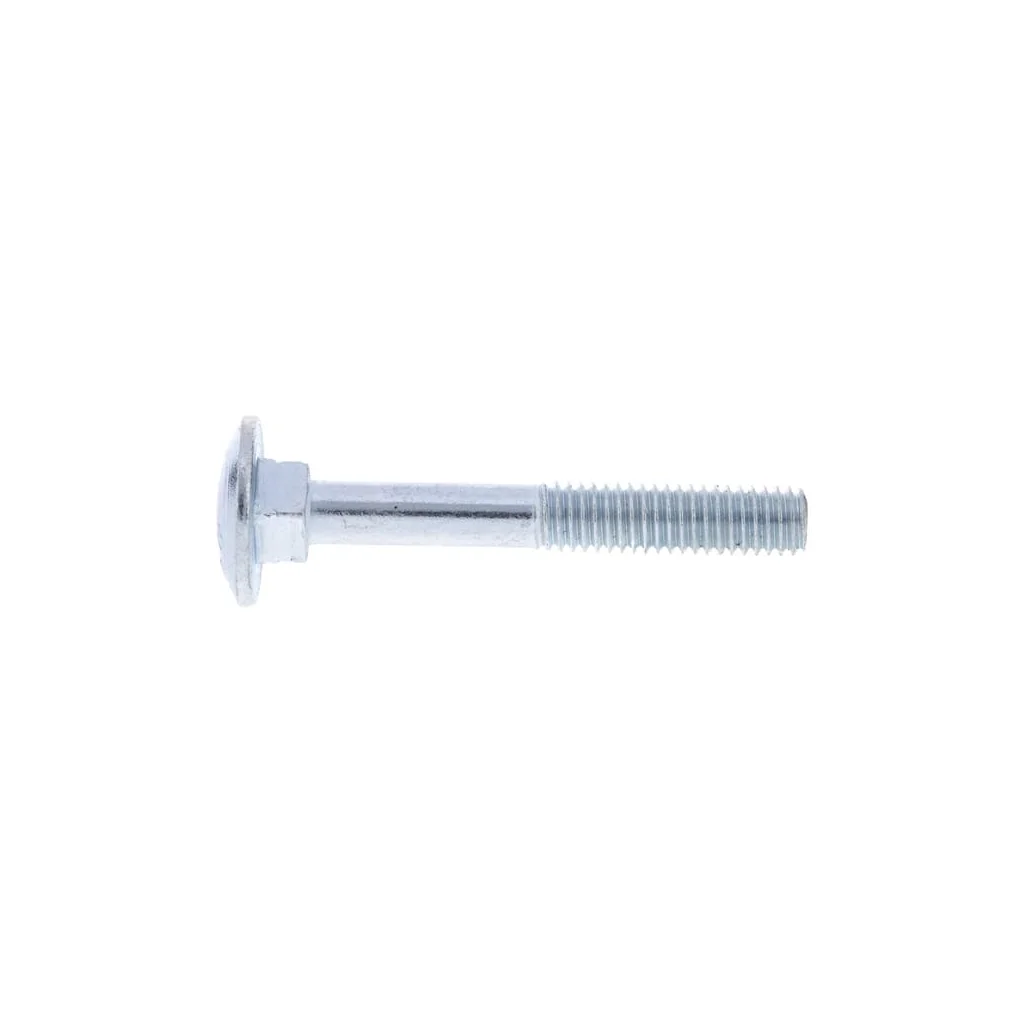 Șurub cap bombat torbant gât pătrat DIN603 M6x1x45mm filet 18mm oțel zincat grupa 8.8
