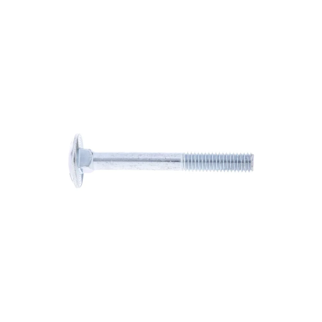 Șurub cap bombat torbant gât pătrat DIN603 M6x1x50mm filet 18mm oțel zincat grupa 8.8