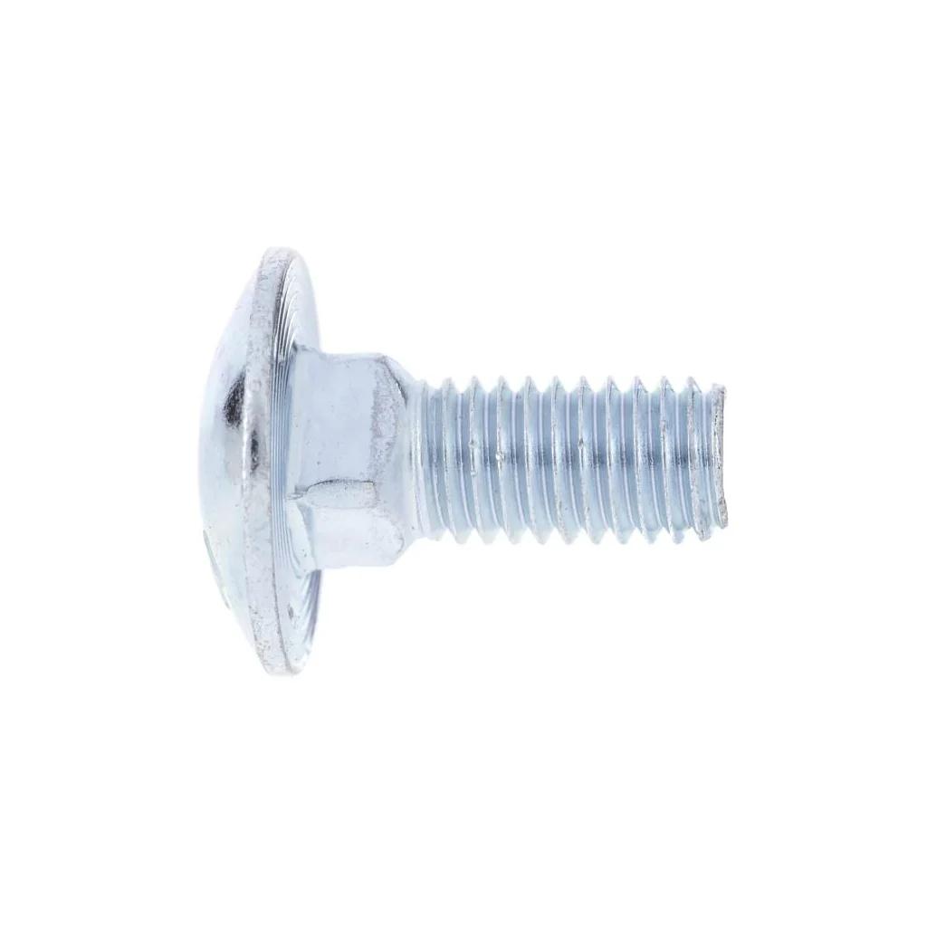 Șurub cap bombat torbant gât pătrat DIN603 M8x1,25x20mm filet 14,4mm oțel zincat grupa 8.8