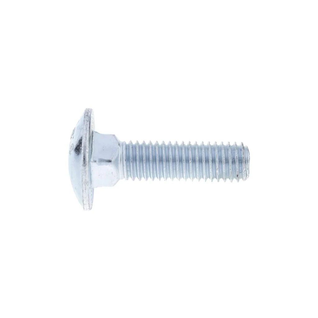 Șurub cap bombat torbant gât pătrat DIN603 M8x1,25x30mm filet 22mm oțel zincat grupa 8.8