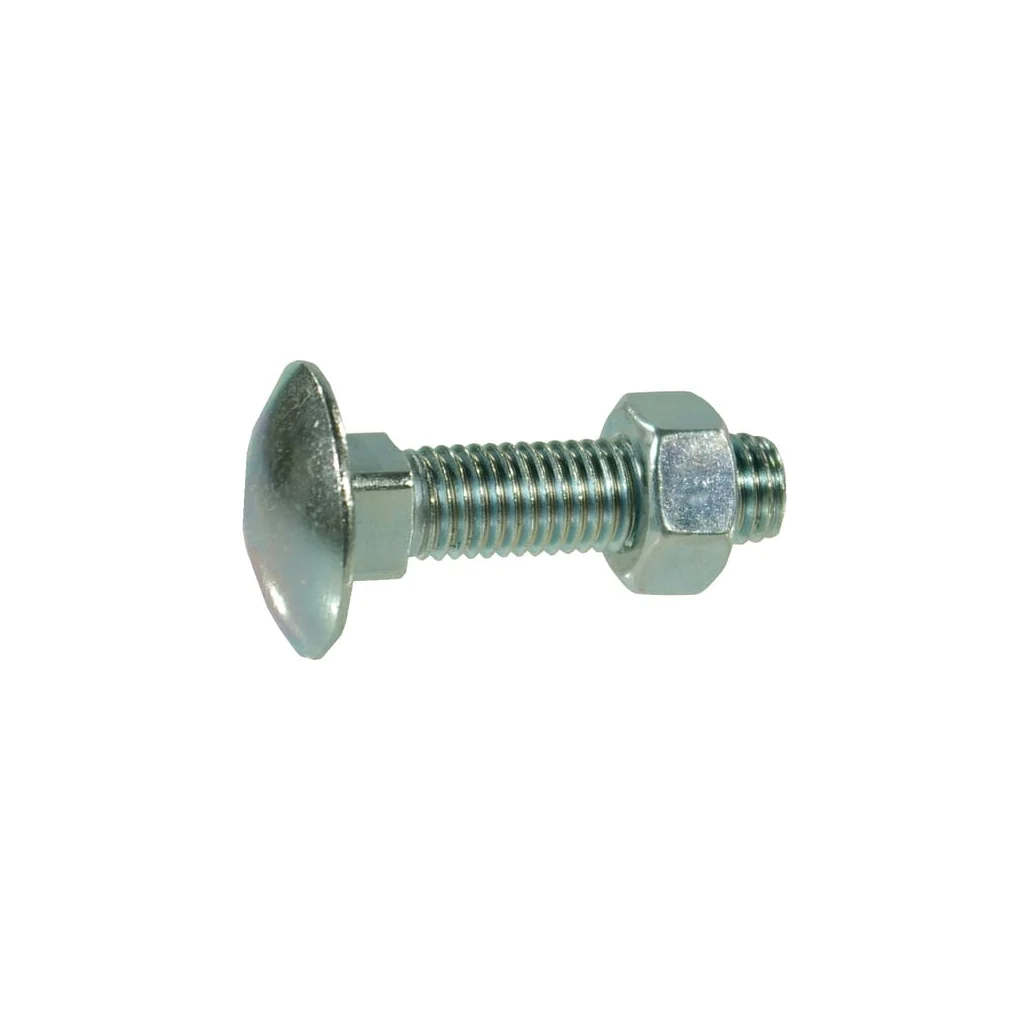 Șurub cap bombat torbant DIN603 M8x1,25x30mm filet 22mm oțel galvanizat la cald grupa 4.8