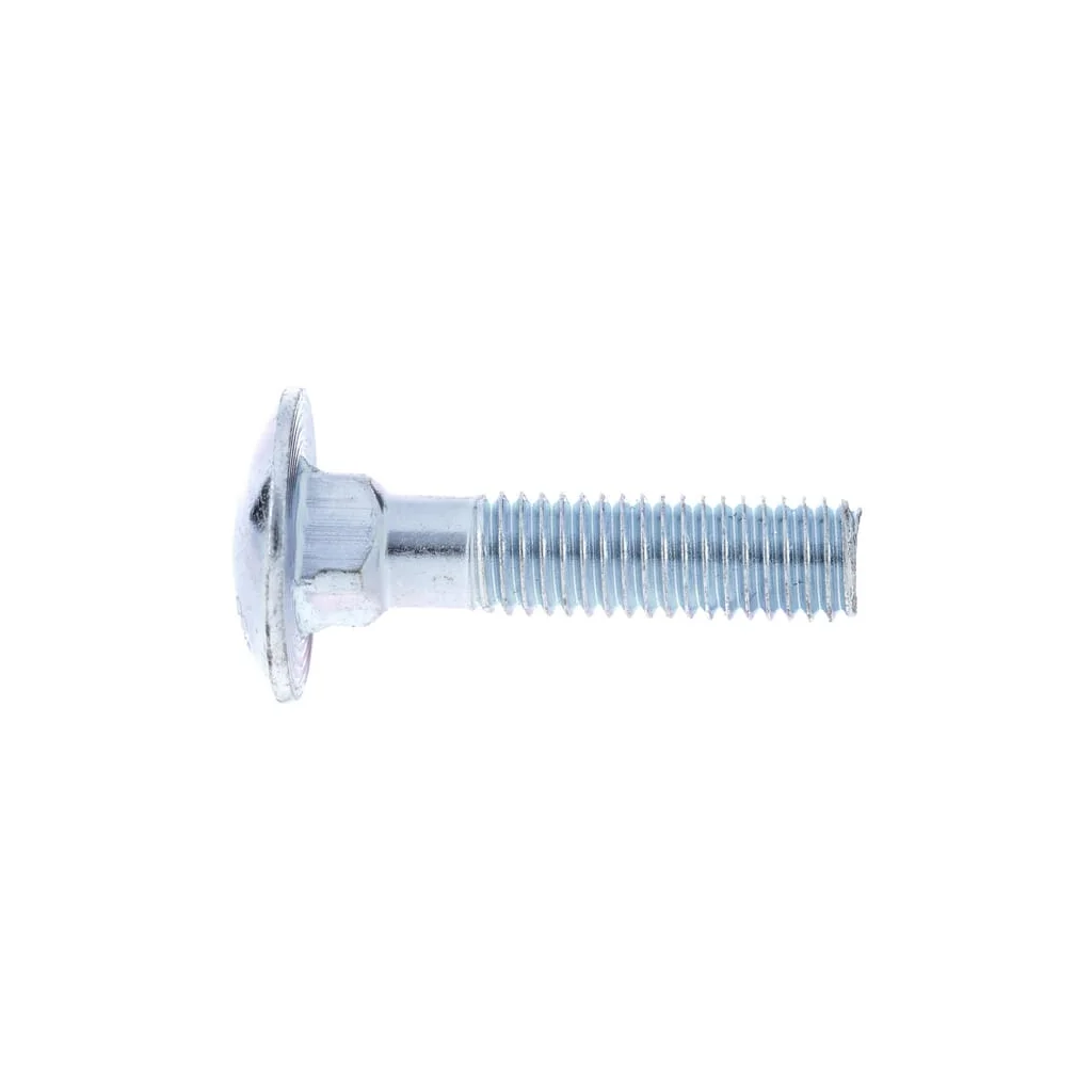 Șurub cap bombat torbant gât pătrat DIN603 M8x1,25x35mm filet 22mm oțel zincat grupa 8.8