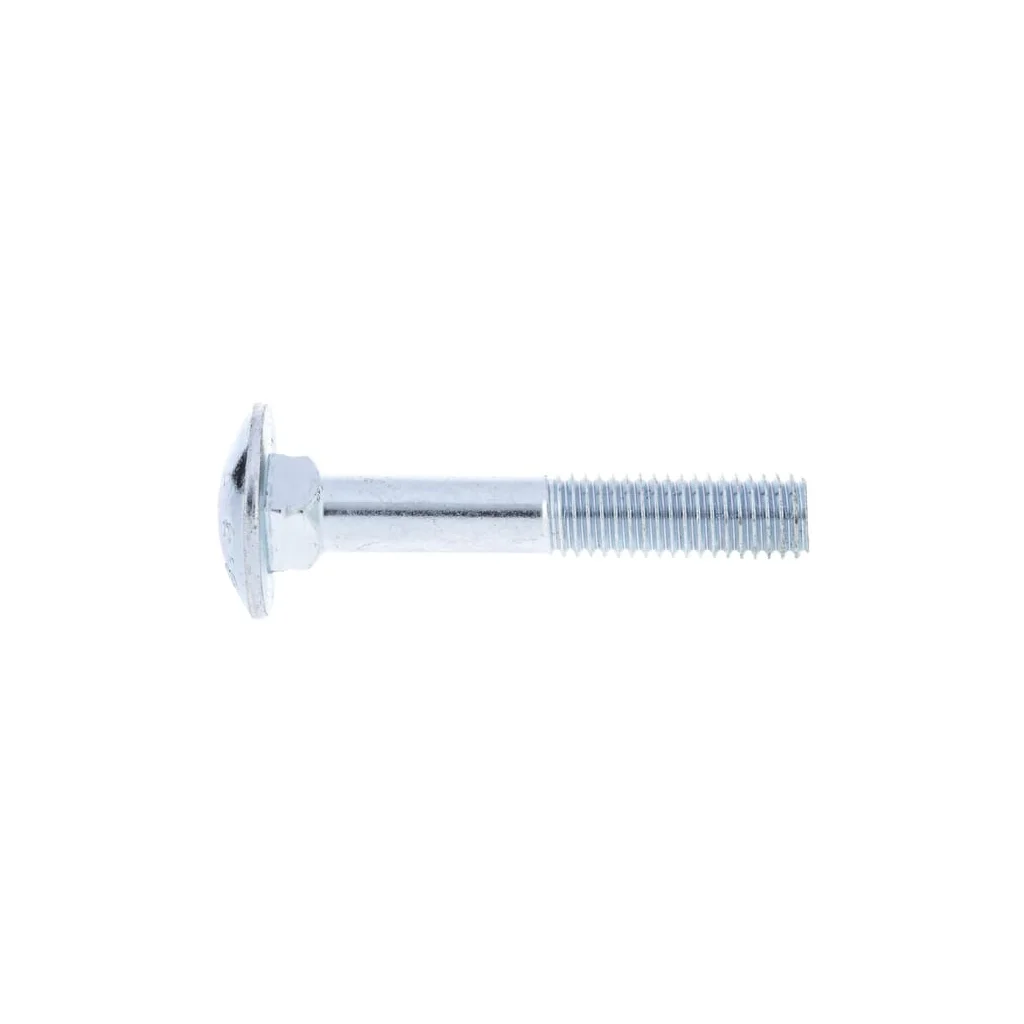 Șurub cap bombat torbant gât pătrat DIN603 M8x1,25x50mm filet 22mm oțel zincat grupa 8.8