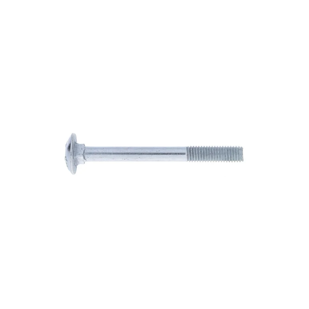 Șurub cap bombat torbant gât pătrat DIN603 M8x1,25x80mm filet 22mm oțel zincat grupa 8.8