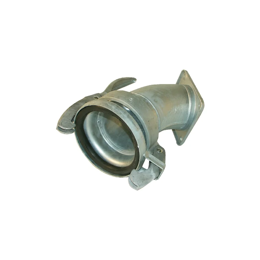 Cuplă tip Perrot mamă 6" cu flanșă cot 45°