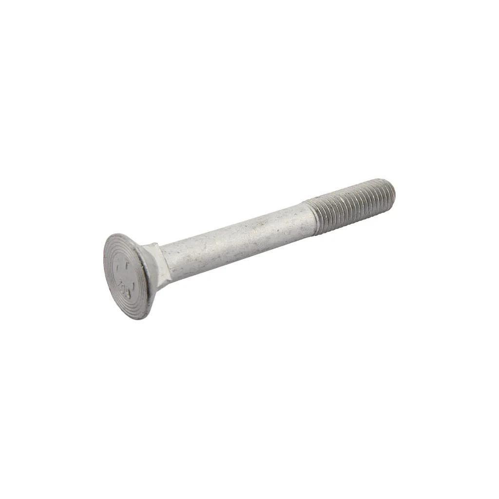 Șurub plug cap plat înecat gât pătrat M12x100 grupa 10.9
