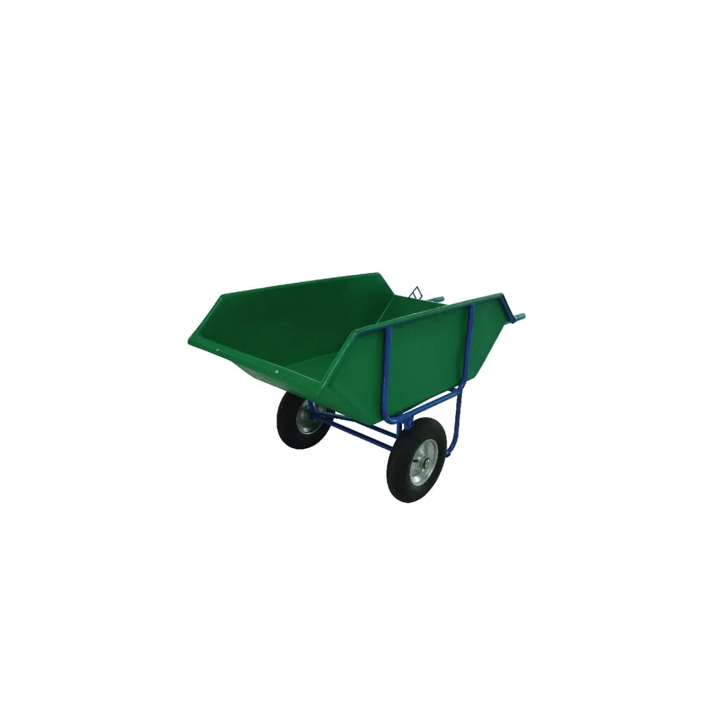 Cărucior basculant pentru curte/siloz 400 l