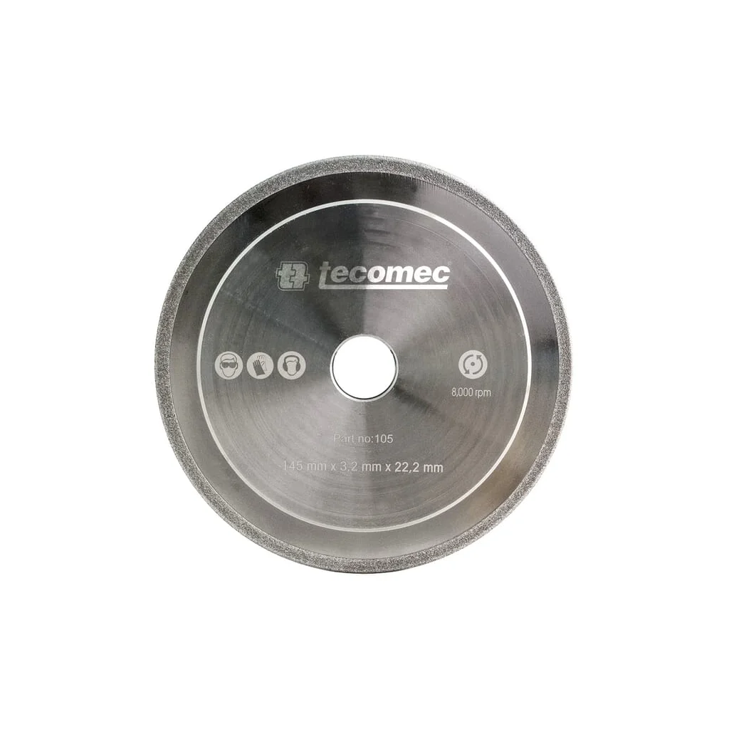 Disc diamantat de rectificat 145x22.2x4.8mm pentru pasul lanțului de 3/8”