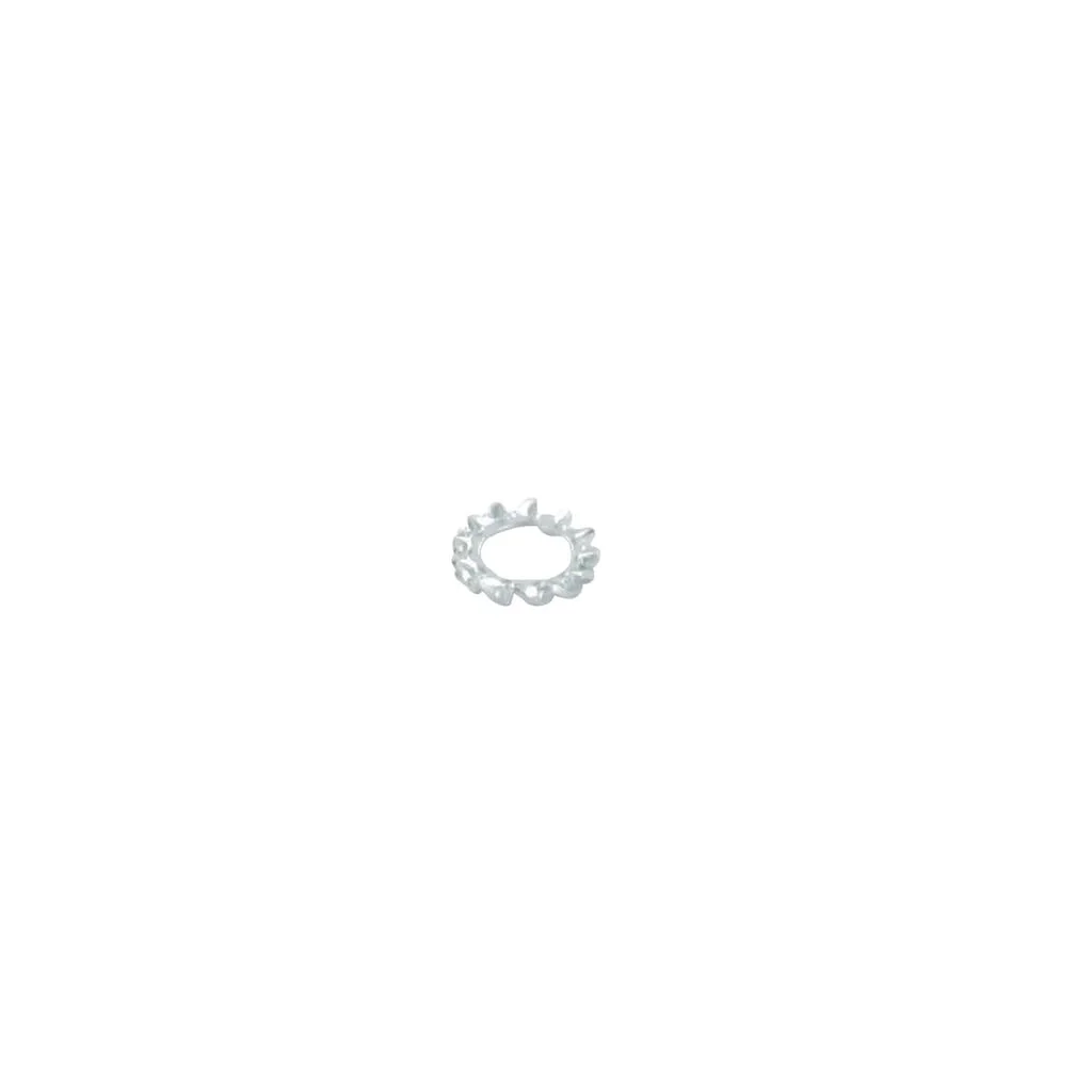 Şaibă rotundă elastică crestată DIN6798 M6x11x0,7mm oțel zincat