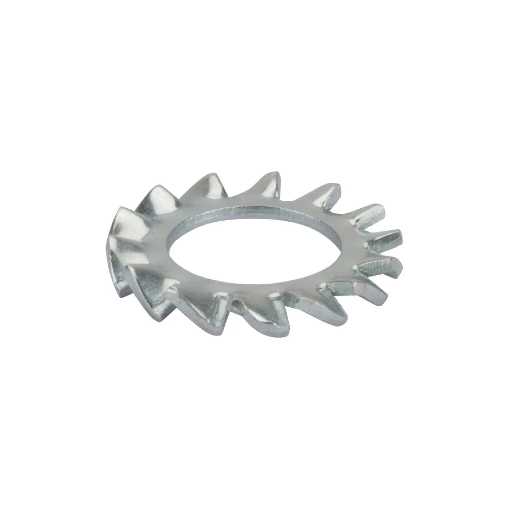 Șaibă rotundă elastică crestată DIN6798 M8x15x0,8mm oțel zincat