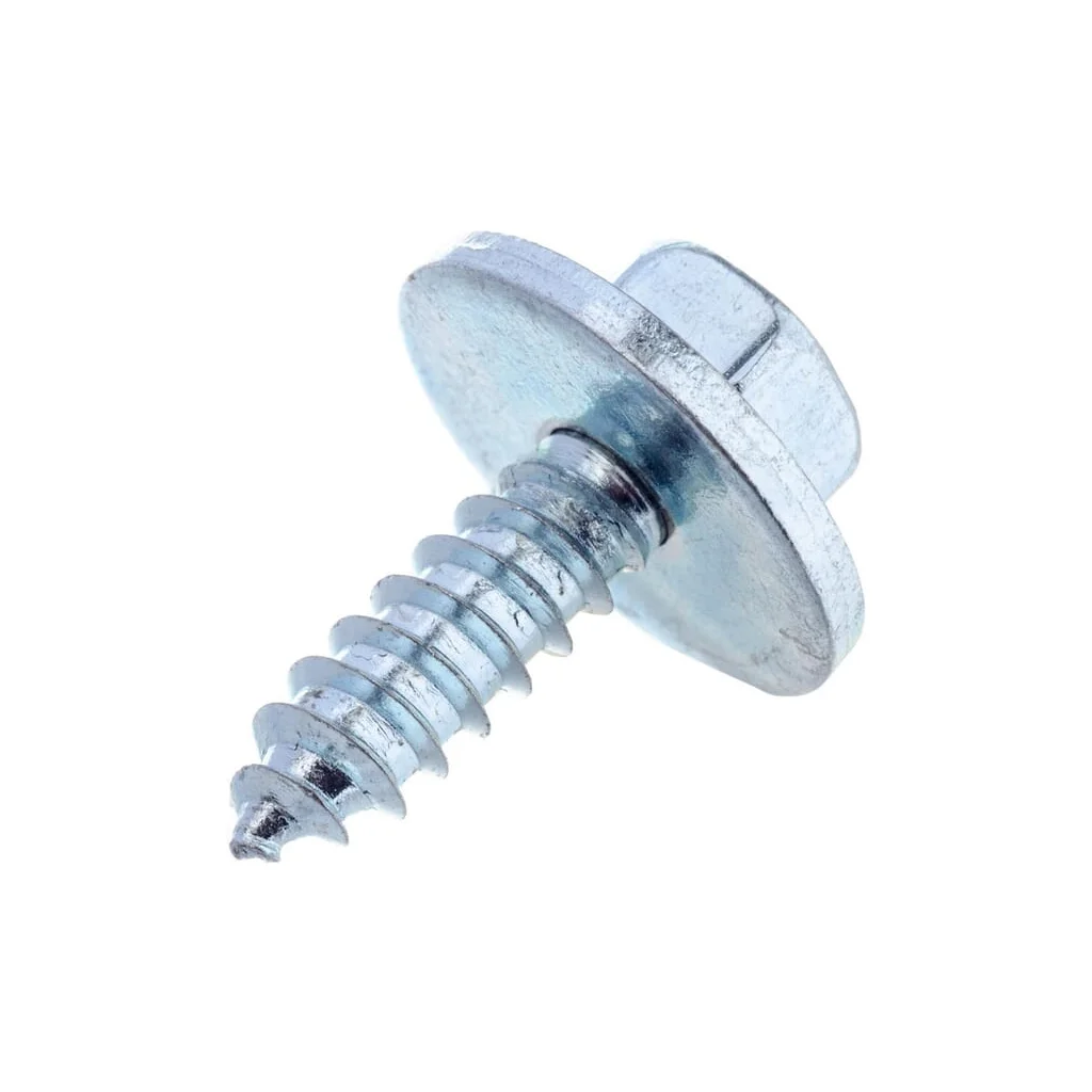 Șurub pentru tablă autofiletant cap hexagonal cu șaibă DIN6901 4,8x16mm oțel zincat
