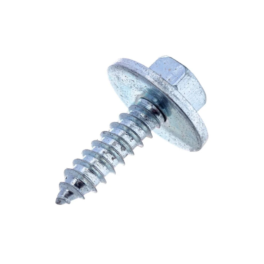 Șurub pentru tablă autofiletant cap hexagonal cu șaibă DIN6901 4,8x19mm oțel zincat