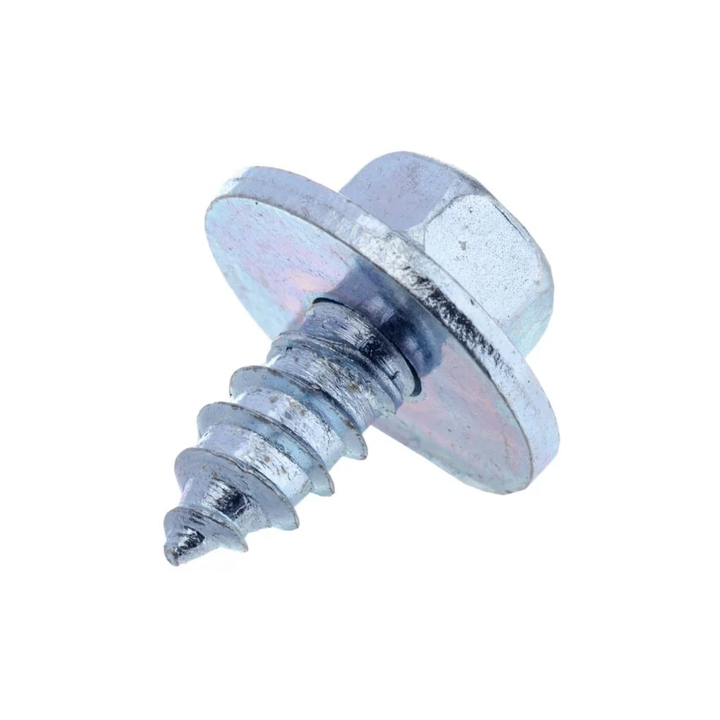 Șurub pentru tablă autofiletant cap hexagonal cu șaibă DIN6901 5,5x13mm oțel zincat