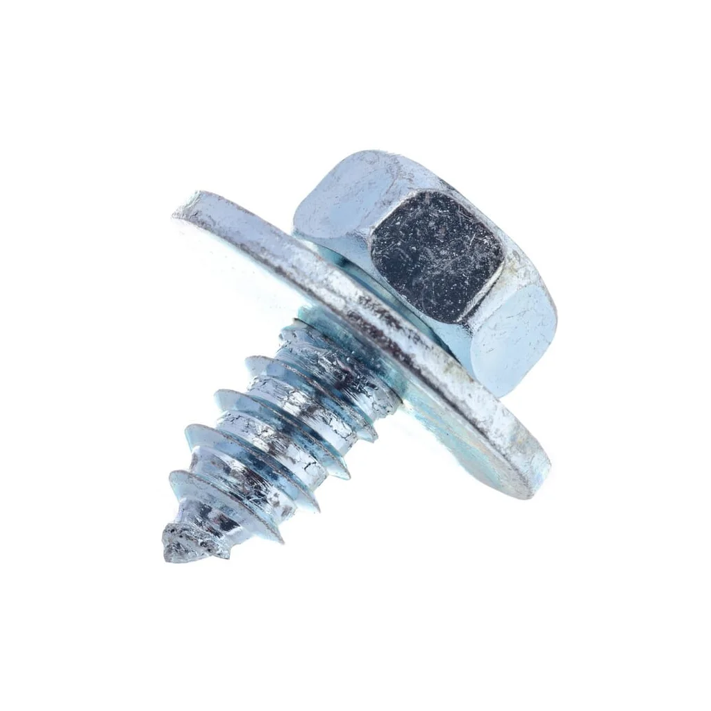 Șurub pentru tablă autofiletant cap hexagonal cu șaibă DIN6901 6,3x13mm oțel zincat