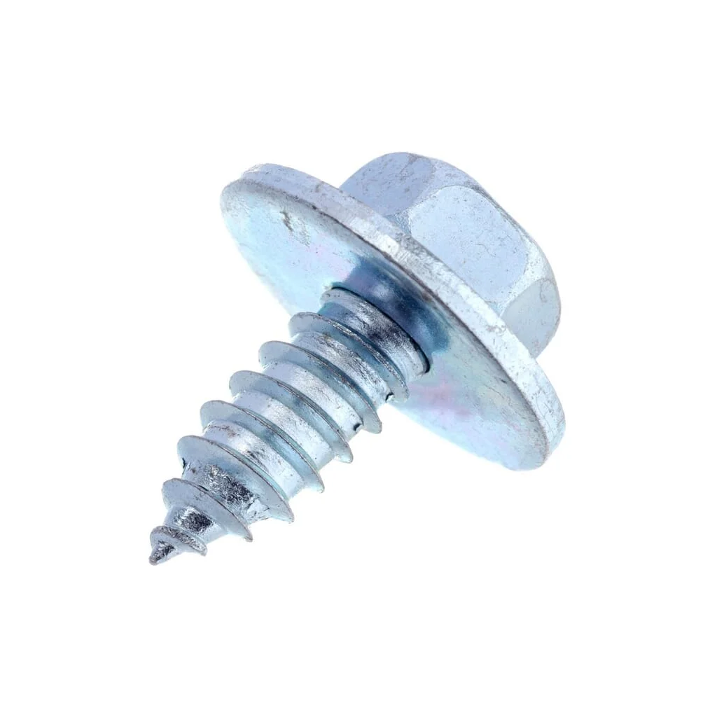 Șurub pentru tablă autofiletant cap hexagonal cu șaibă DIN6901 6,3x16mm oțel zincat