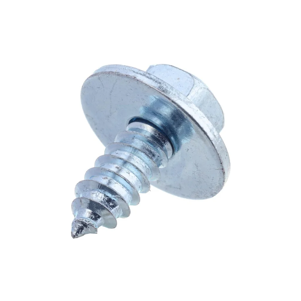 Șurub pentru tablă autofiletant cap hexagonal cu șaibă DIN6901 6,3x16mm oțel zincat