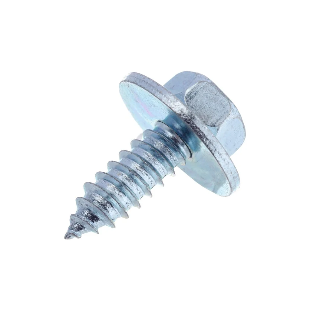 Șurub pentru tablă autofiletant cap hexagonal cu șaibă DIN6901 6,3x19mm oțel zincat