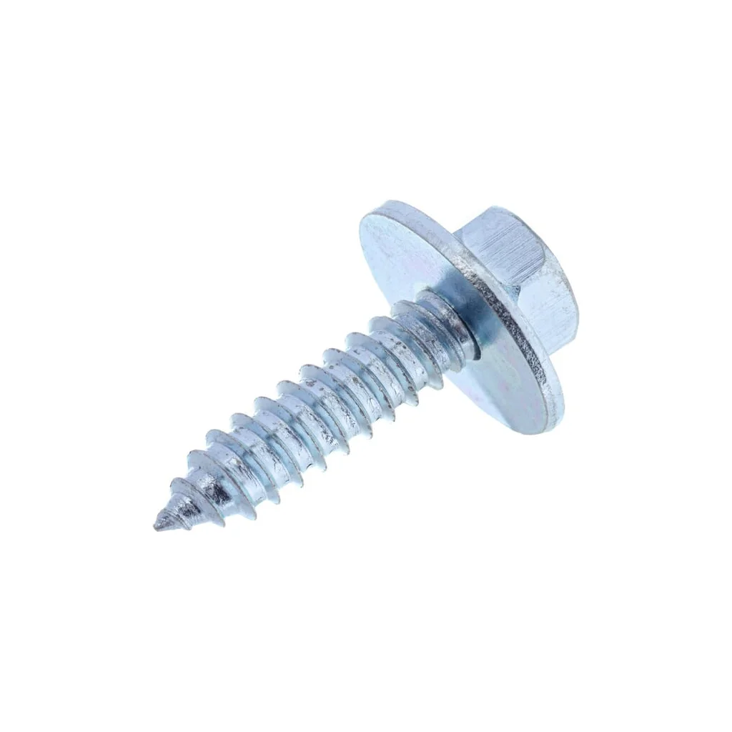 Șurub pentru tablă autofiletant cap hexagonal cu șaibă DIN6901 6,3x25mm oțel zincat