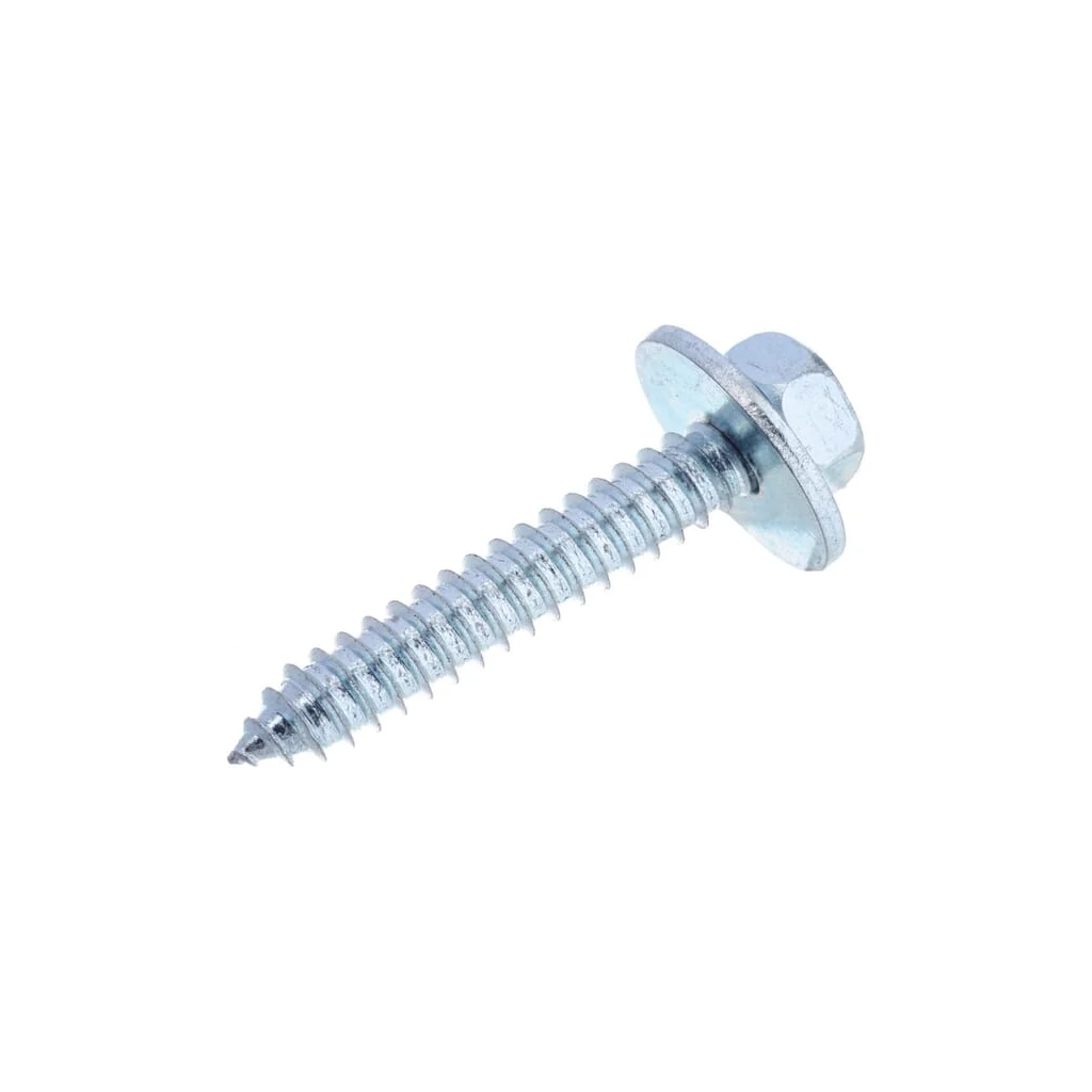 Șurub pentru tablă autofiletant cap hexagonal cu șaibă DIN6901 6,3x38mm oțel zincat