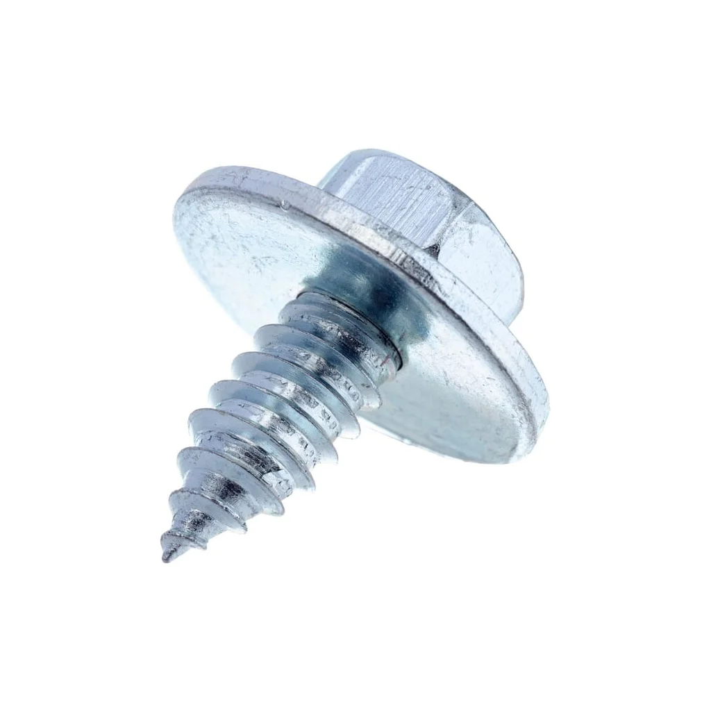 Șurub pentru tablă autofiletant cap hexagonal cu șaibă DIN6901 8x19mm oțel zincat