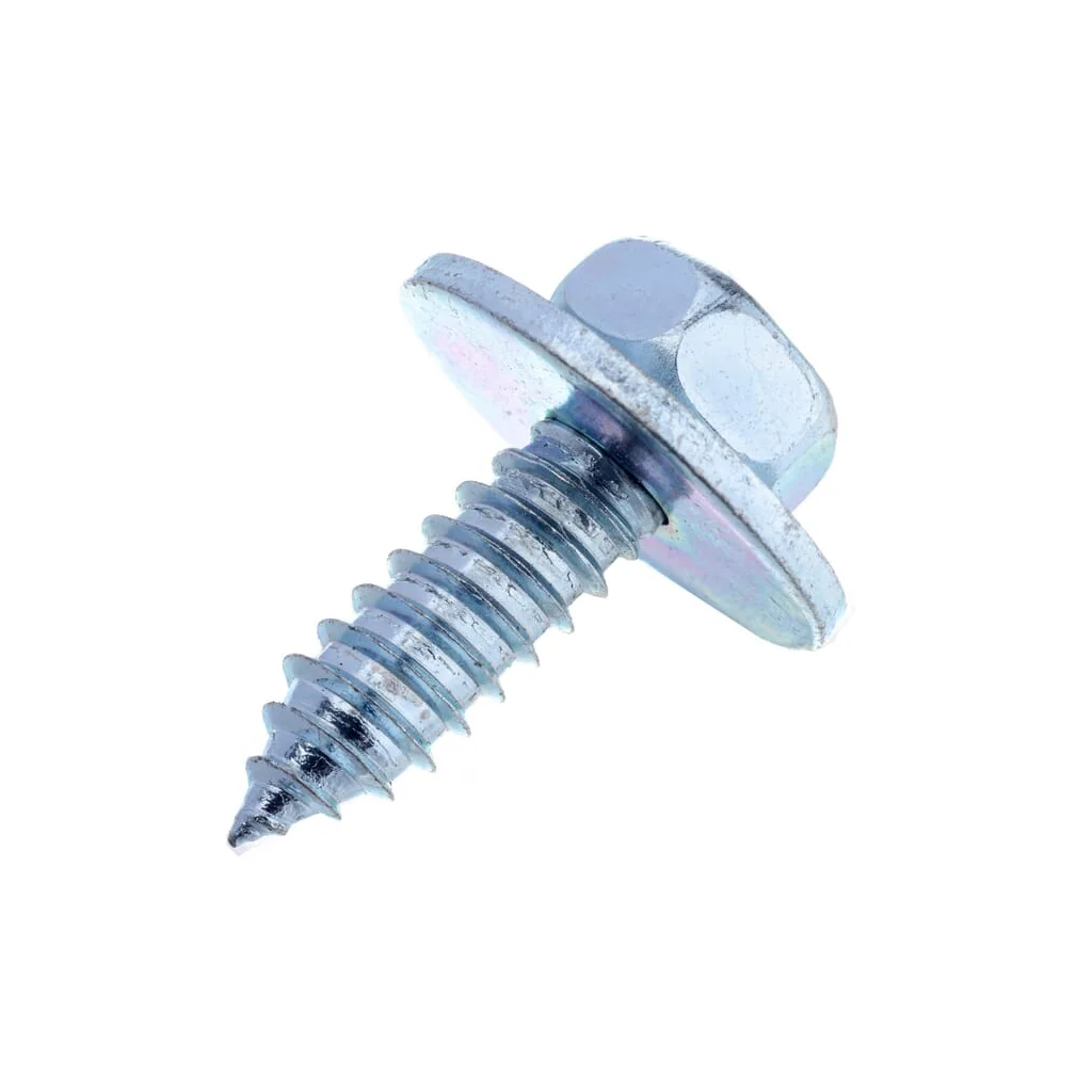 Șurub pentru tablă autofiletant cap hexagonal cu șaibă DIN6901 8x25mm oțel zincat