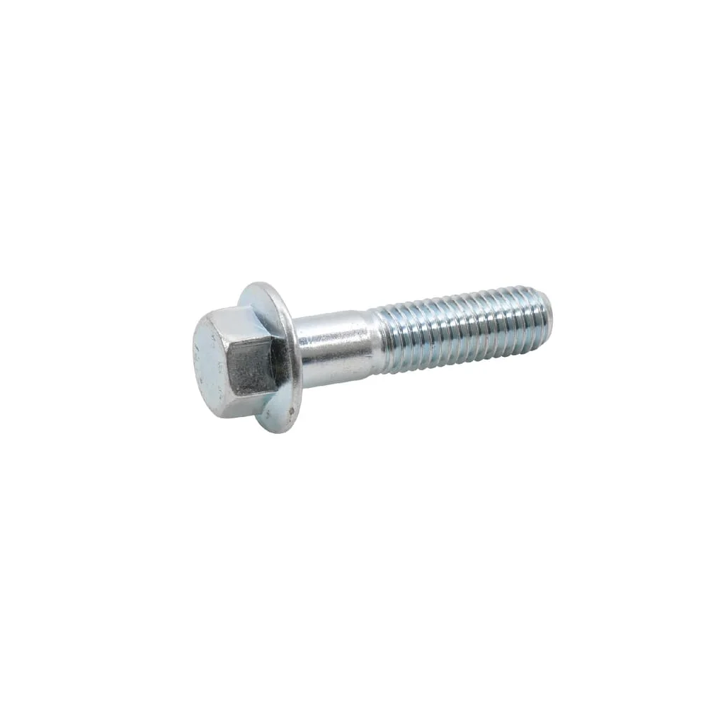 Șurub cap hexagonal cu flanșă DIN6921 M6x1x20mm filet 18mm oțel placat cu zinc grupa 8.8