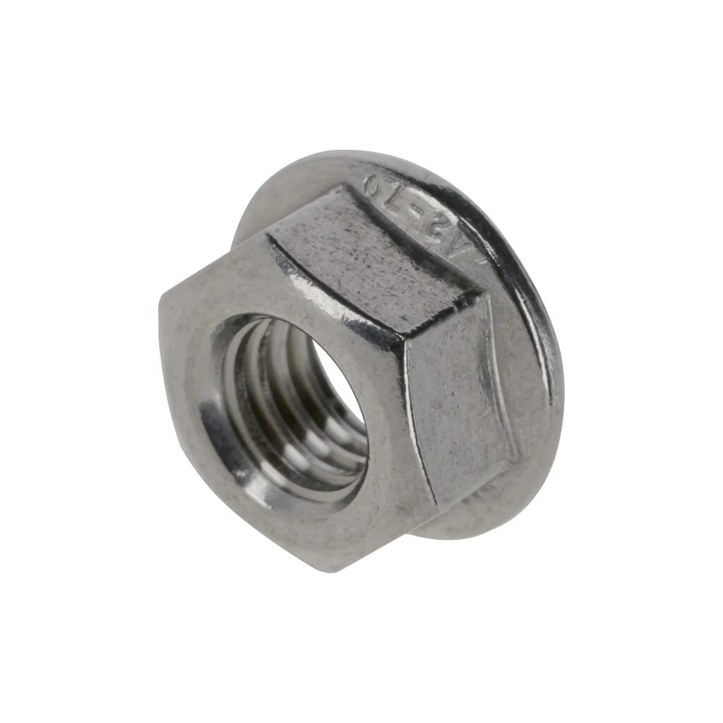 Piuliță hexagonală cu flanșă DIN6923 M6, oțel inoxidabil, A2