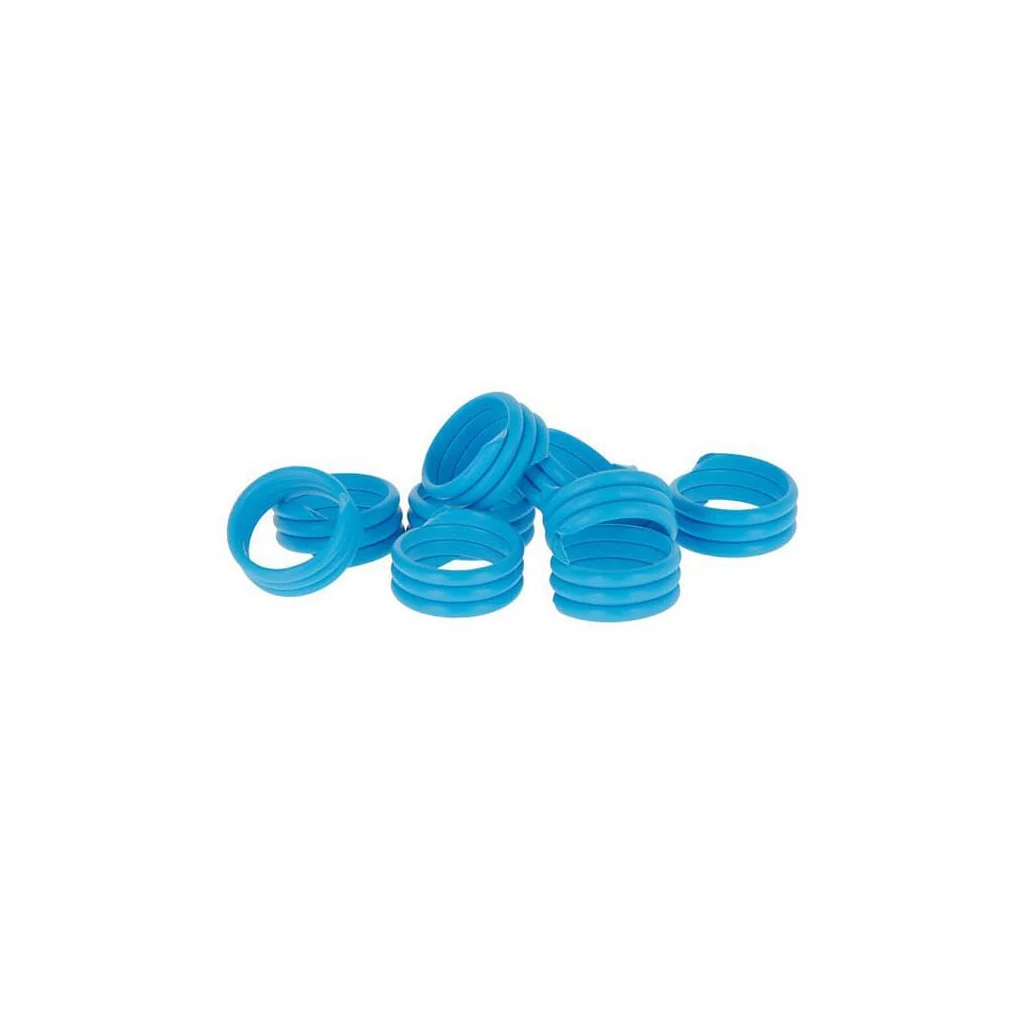 Inele spirale pentru picioare, diametru 16mm, 20 buc., albastre