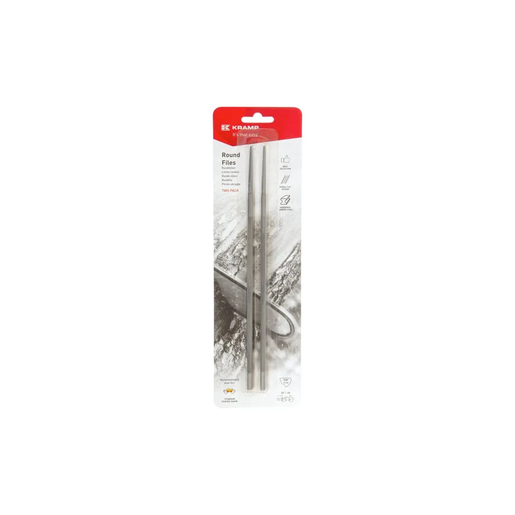 Pilă rotundă în amabalaj blister de carton 2 bucăți 7/32" 5,5mm