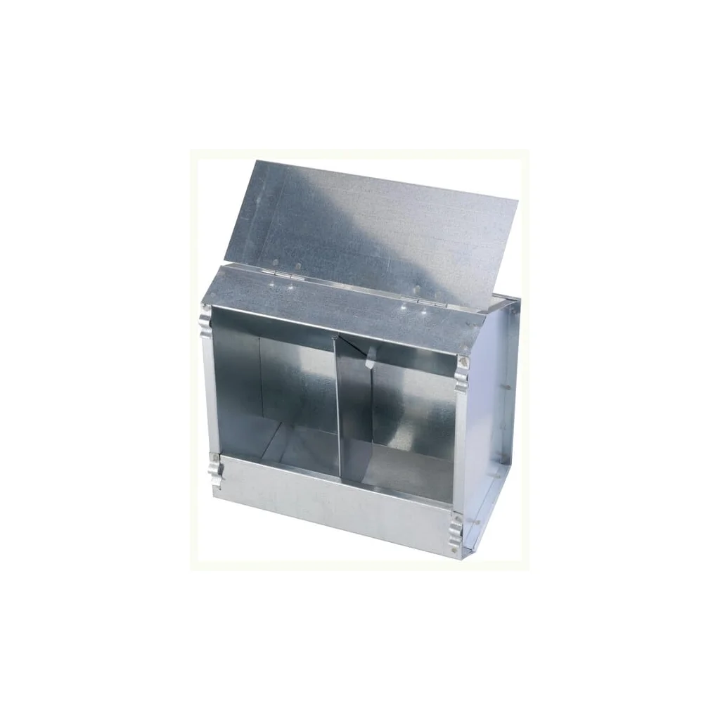 Alimentator galvanizat dublu pentru iepuri