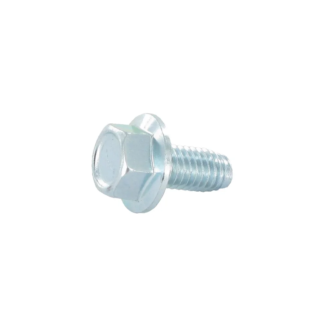 Șurub autofiletant cap hexagonal cu flanșă DIN7500D M8x1,25mm filet 20mm oțel placat cu zinc