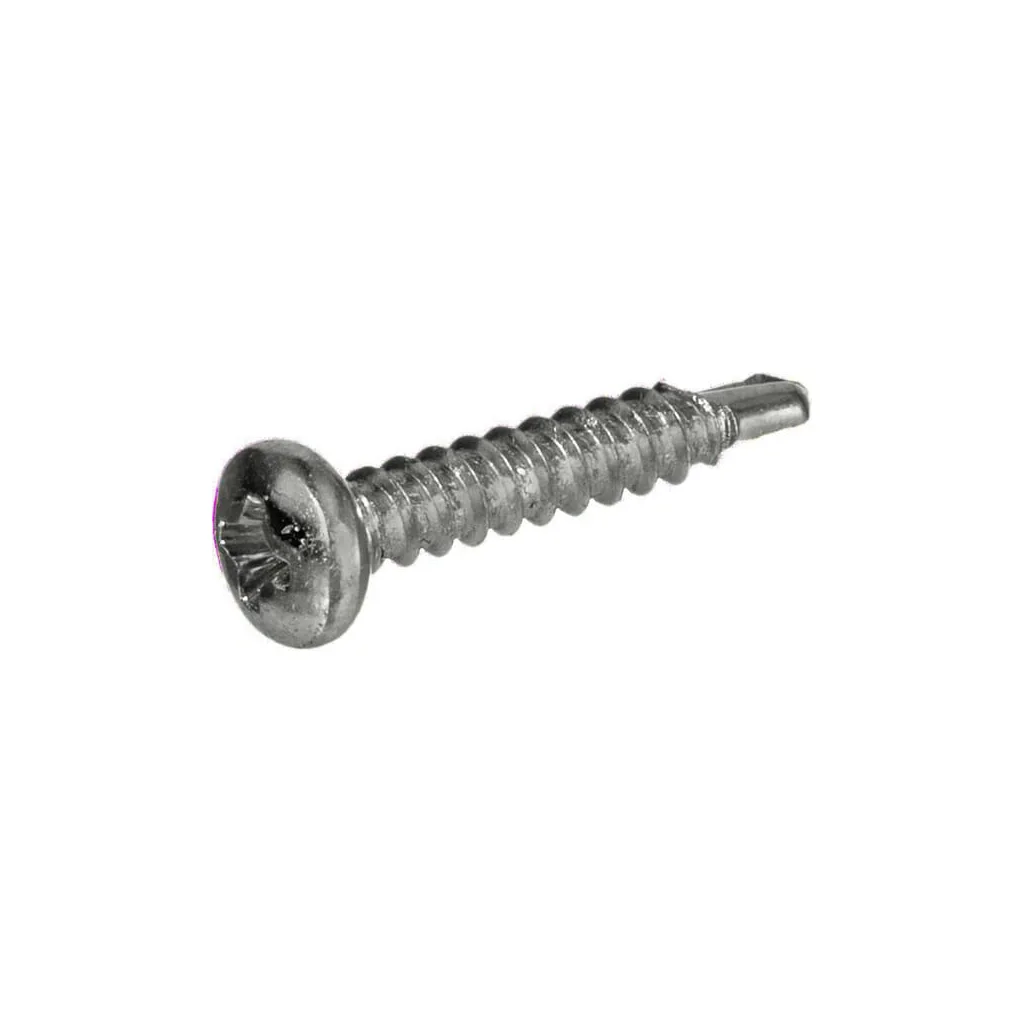 Șurub autoforant cap bombat în cruce PH1 DIN7504 2,9x16mm oțel zincat