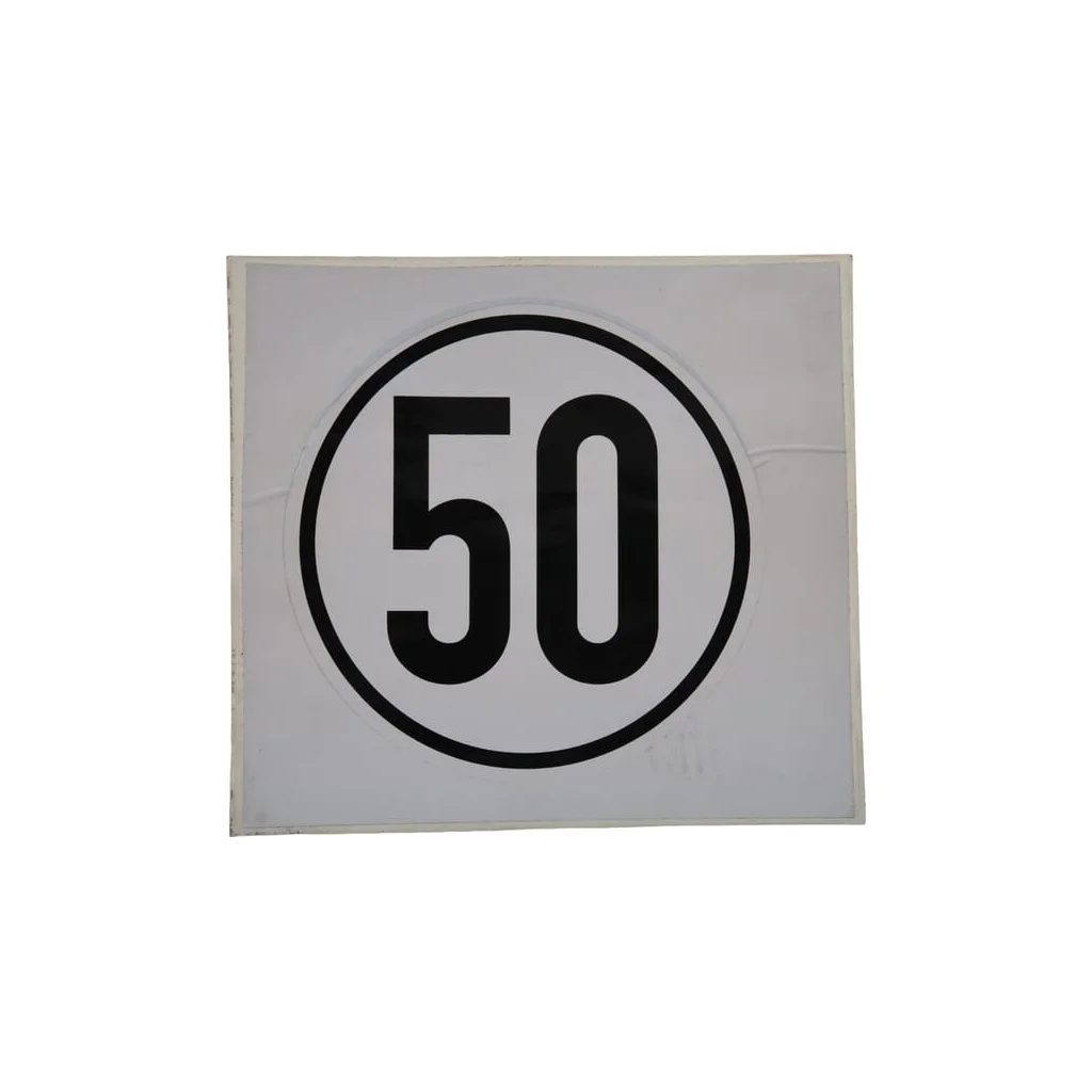 Autocolant 50 Km/H