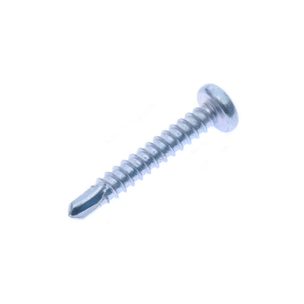 Șurub autoforant cap bombat în cruce PH1 DIN7504 2,9x19mm oțel zincat