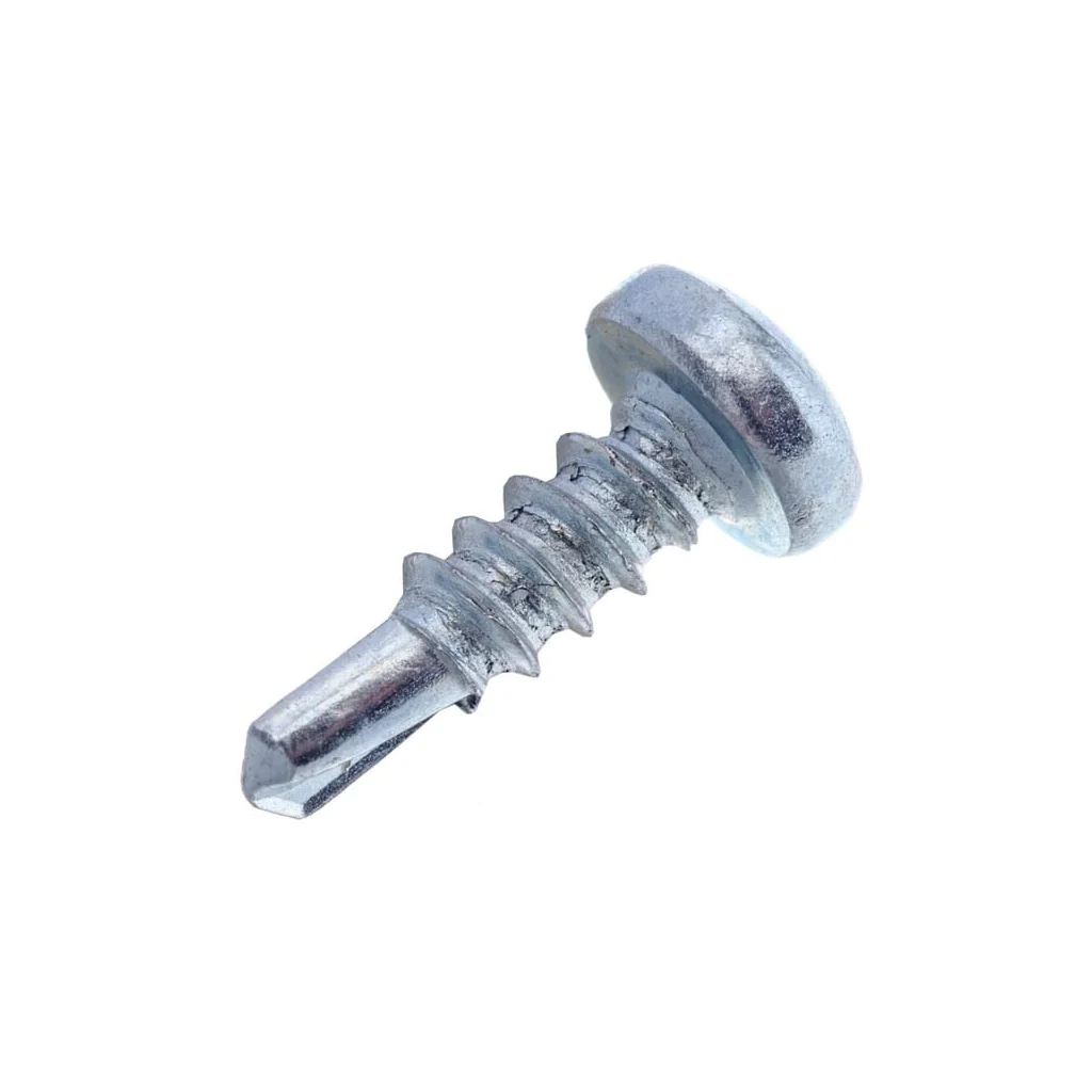 Șurub autoforant cap bombat în cruce PH1 DIN7504 2,9x9,5mm oțel zincat