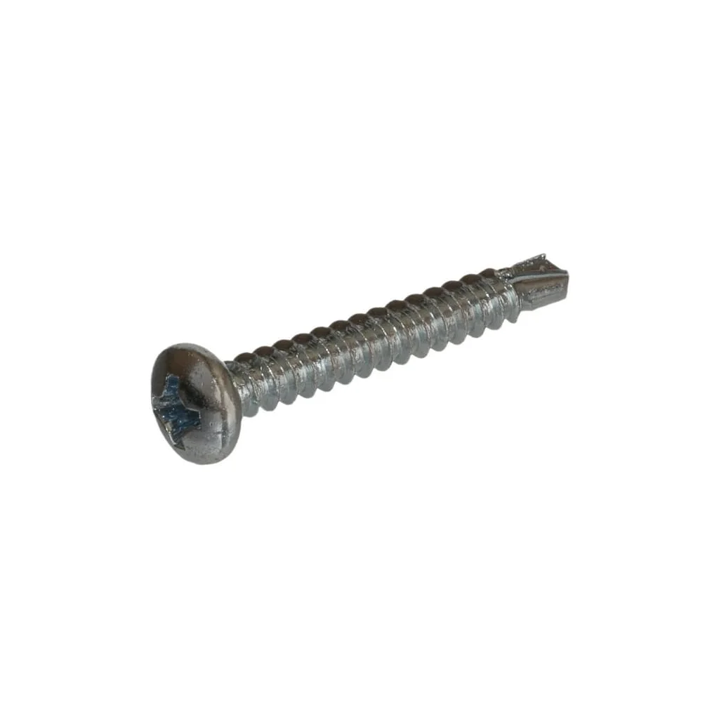 Șurub autoforant cap bombat în cruce PH2 DIN7504 3,5x25mm oțel zincat