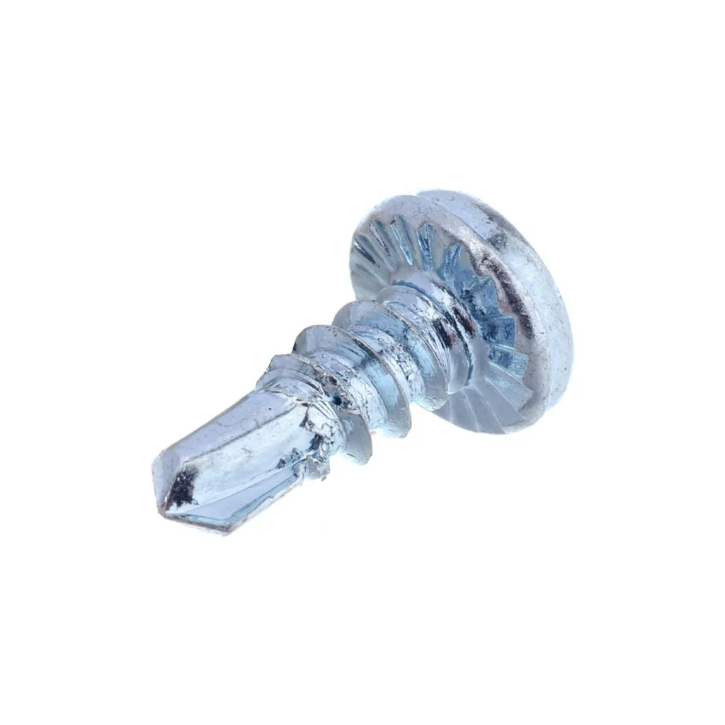 Șurub autoforant cap bombat în cruce PH2 DIN7504 3,5x9,5mm oțel zincat