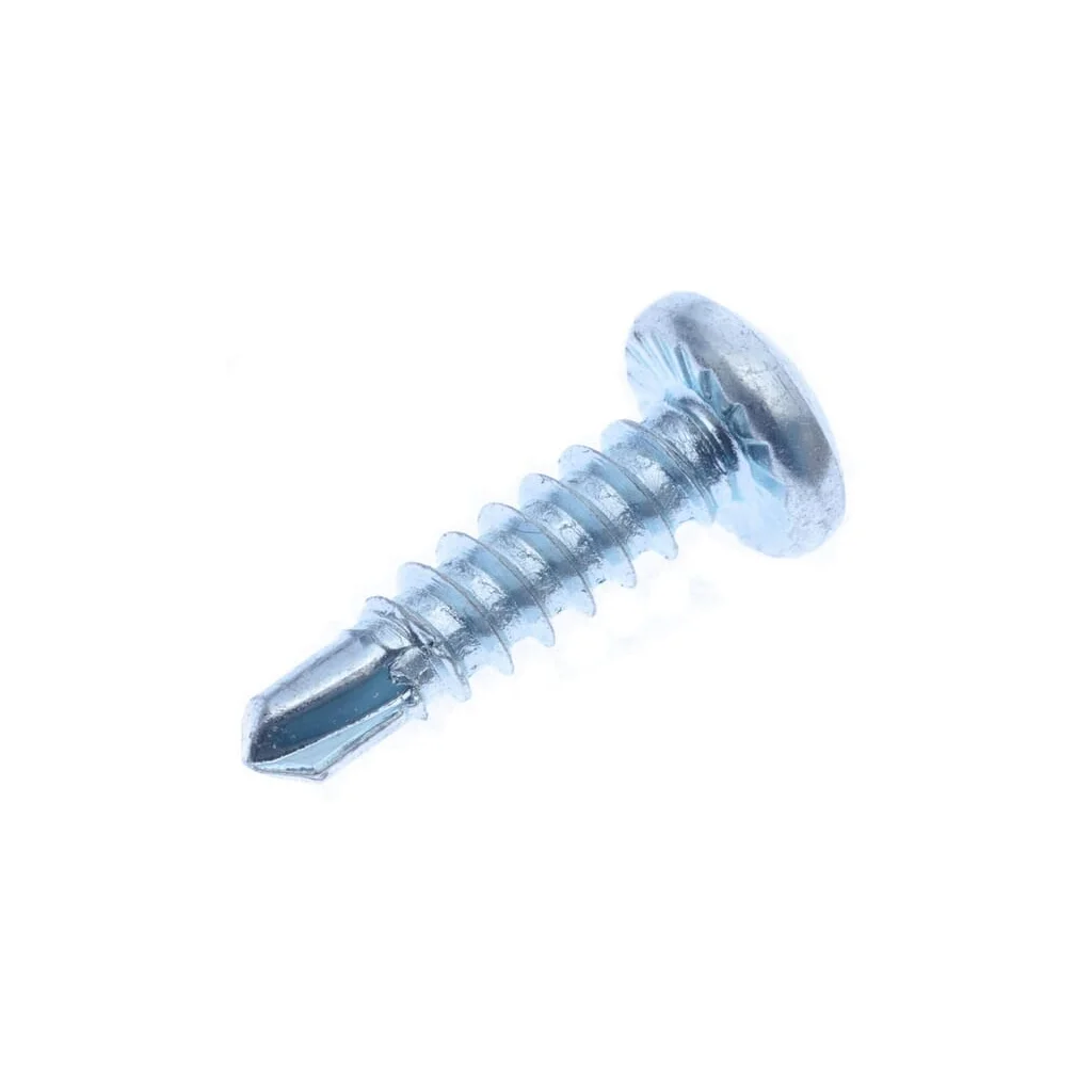 Șurub autoforant cap bombat în cruce PH2 DIN7504 4,2x16mm oțel zincat