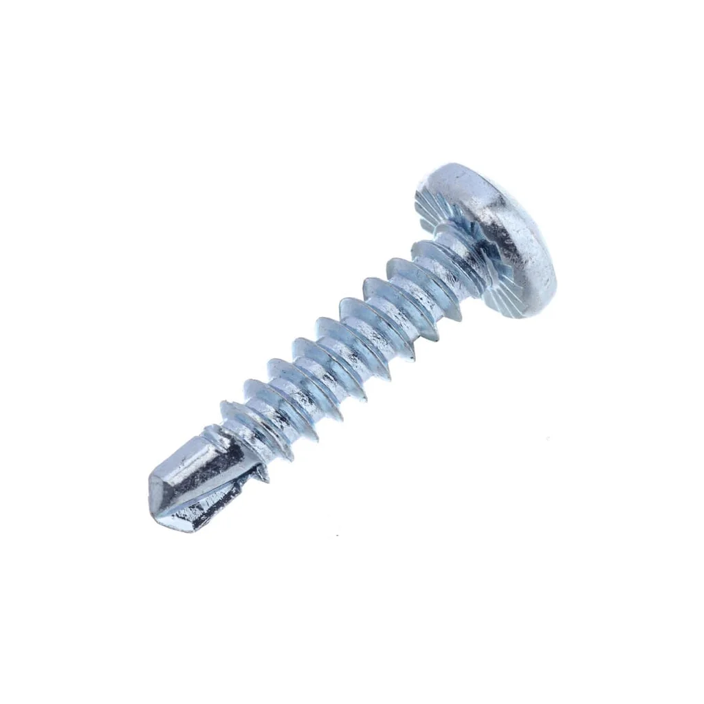 Șurub autoforant cap bombat în cruce PH2 DIN7504 4,2x19mm oțel zincat