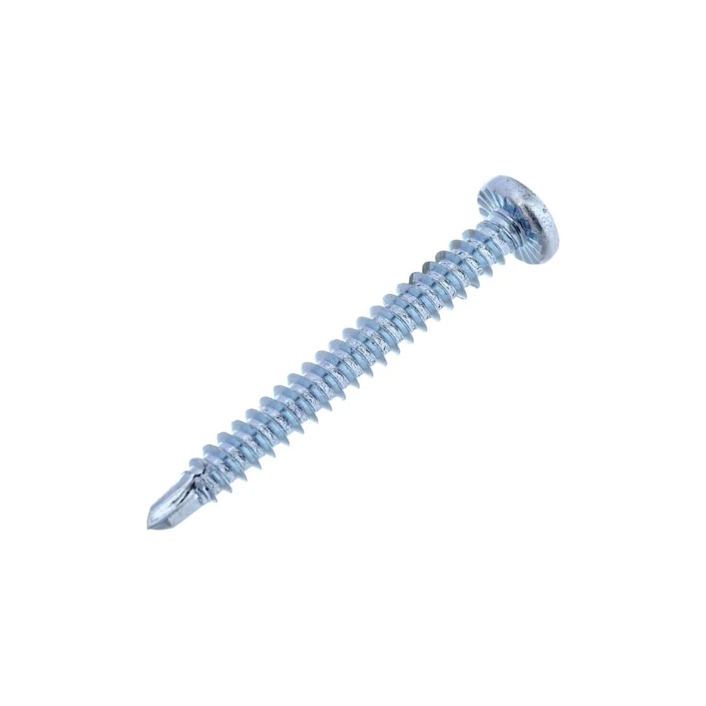 Șurub autoforant cap bombat în cruce PH2 DIN7504 4,2x38mm oțel zincat