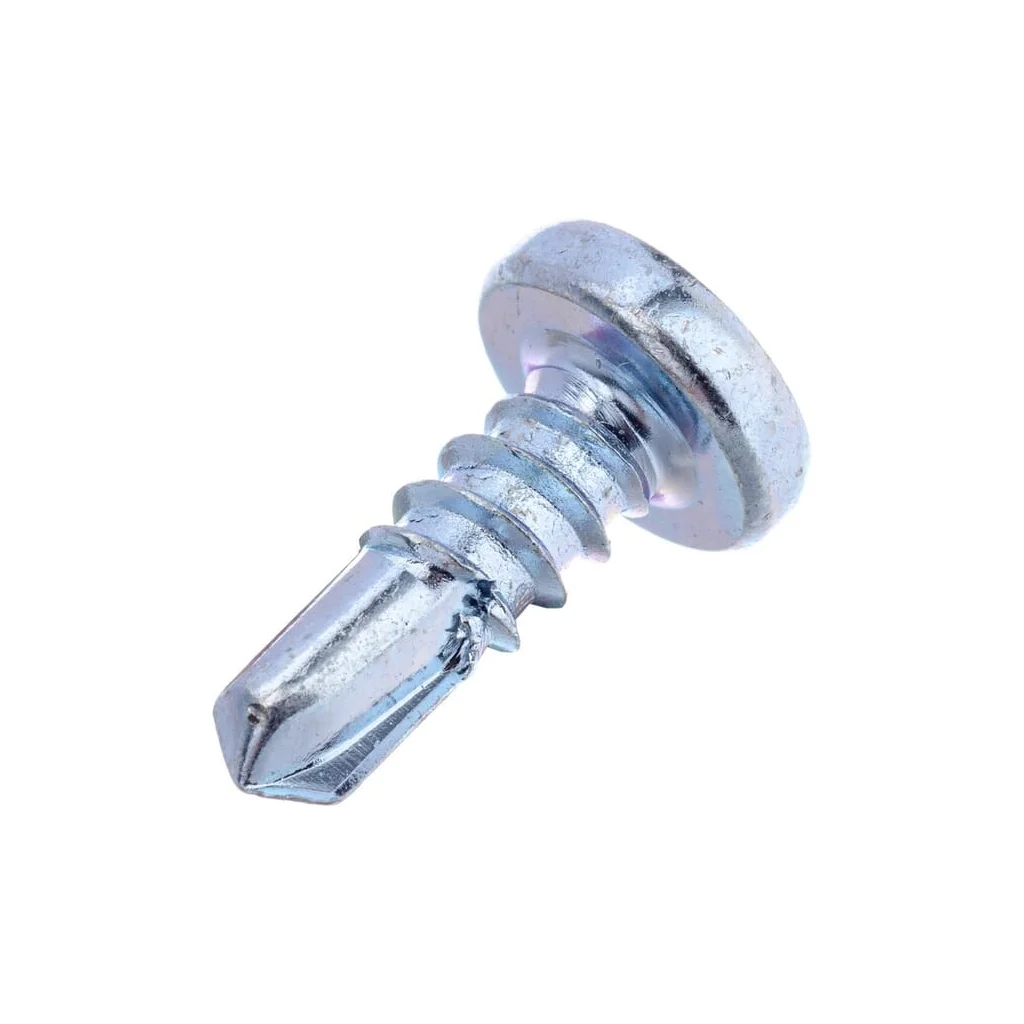Șurub autoforant cap bombat în cruce PH2 DIN7504 4,8x13mm oțel zincat