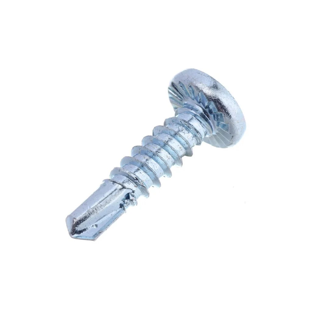 Șurub autoforant cap bombat în cruce PH2 DIN7504 4,8x19mm oțel zincat