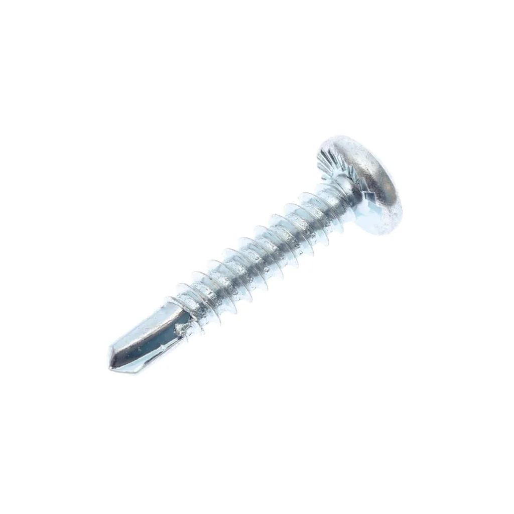 Șurub autoforant cap bombat în cruce PH2 DIN7504 4,8x25mm oțel zincat