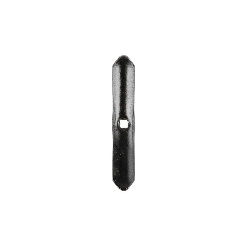 Brăzdar cultivator 140x25x5mm reversibil întărit curbat 1 orificiu potrivit pentru Rau/Kverneland